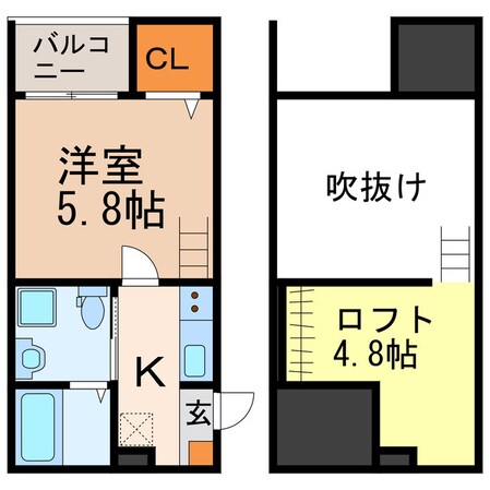 アルクス守山の物件間取画像